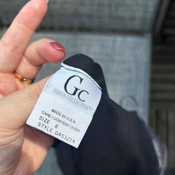 Vintage Y2K Silk Blend Guess Collection Gray Floral Corset Style Blouse Cami Top - Picture 12 of 12